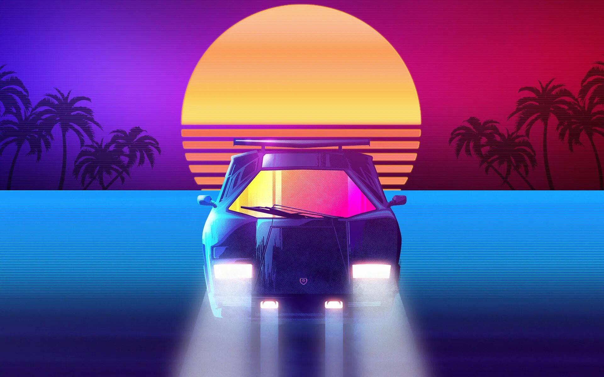 Lamborghini Countach Synthwave. Lamborghini Diablo синтвейв. Lamborghini Countach ретровейв.