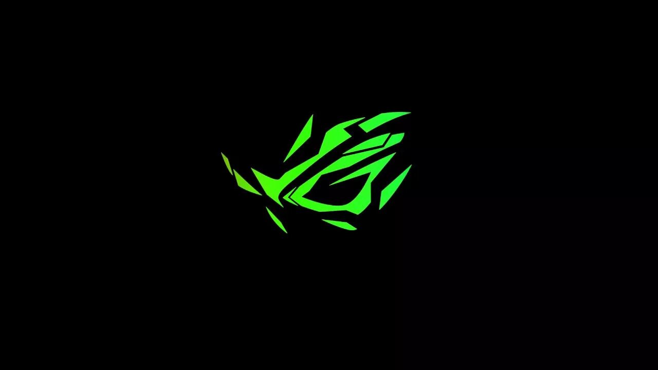 ASUS ROG RGB logo. ASUS ROG Wallpaper Green.