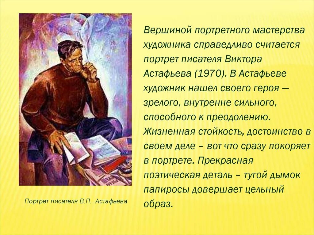 Раскрыть образ героя. Словесный портрет писателя. Словесный портрет русского писателя. Виктор Астафьев картина Широкова. Сочинение описание персонажа.