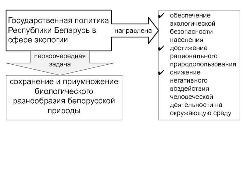 Направления политики беларуси. Экология – приоритет государственной политики Беларуси.