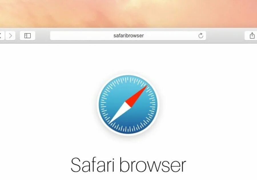 Откройте браузер safari