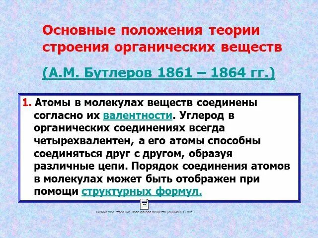 Предмет органической химии - online presentation