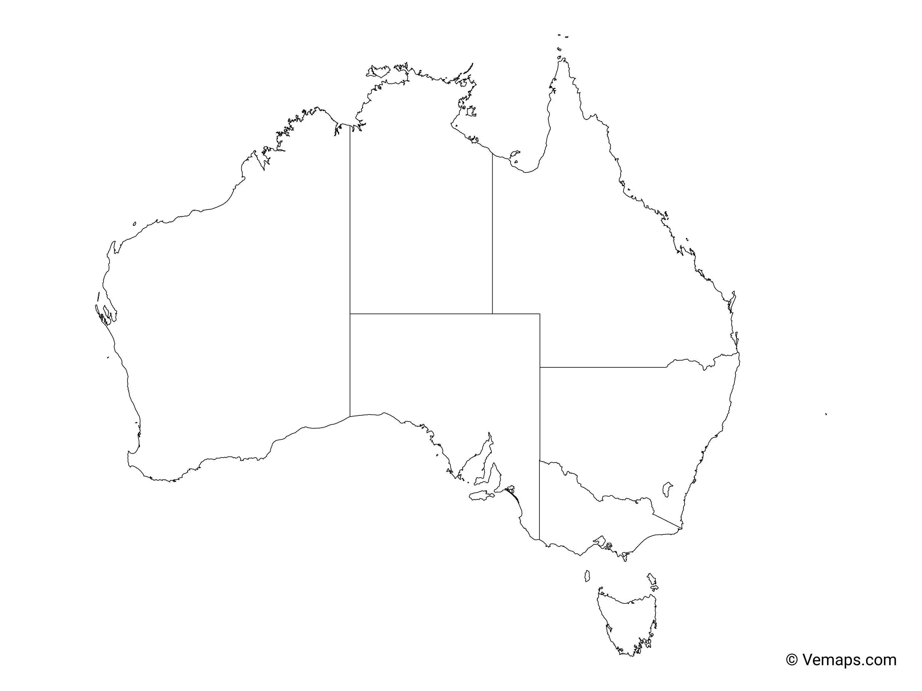 Политическая контурная карта Австралии. Контур материка Австралия. Материк Австралия контурная карта. Австралия очертания материка.