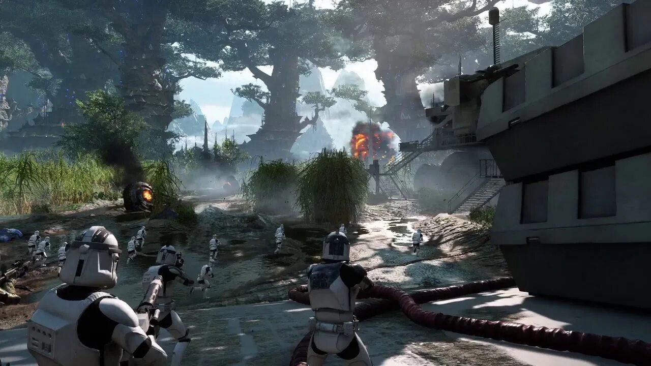 Epic games battlefront. Star Wars™ Battlefront™ II. Battlefront Япония. Battlefront 2 ps4 прохождение. Кашик причал батлфронт.