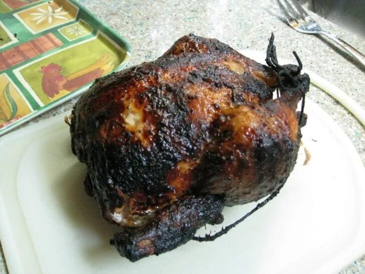 Сгоревшее мясо. Сгоревшая курица в духовке.