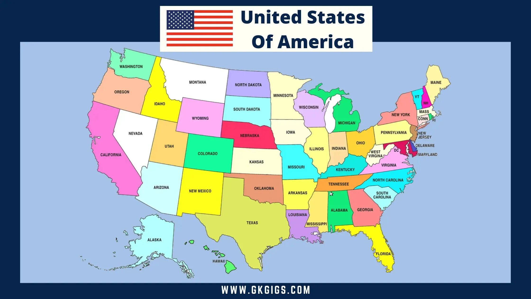 Штаты США И их столицы. Карта США. Штаты США со столицами. USA States with Capitals. Usa states capitals