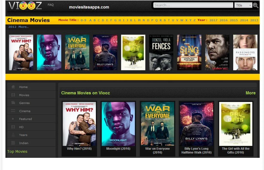 Cinema Genre. Viooz. Subscriptions to a website with movies. Stream site