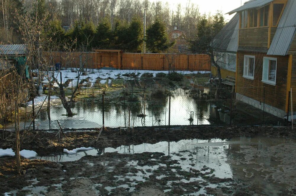 Стоит вода на участке что делать. Талые воды на участке. Затопление участка. Подтопление участка. Лужи на участке.