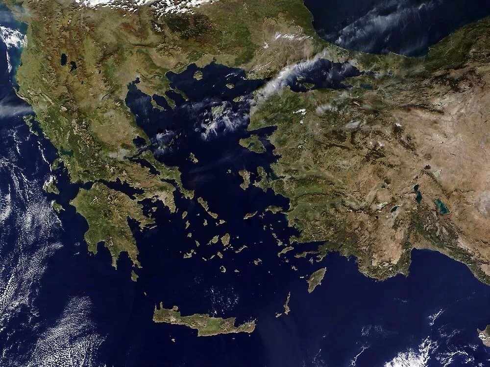 Satellite view map