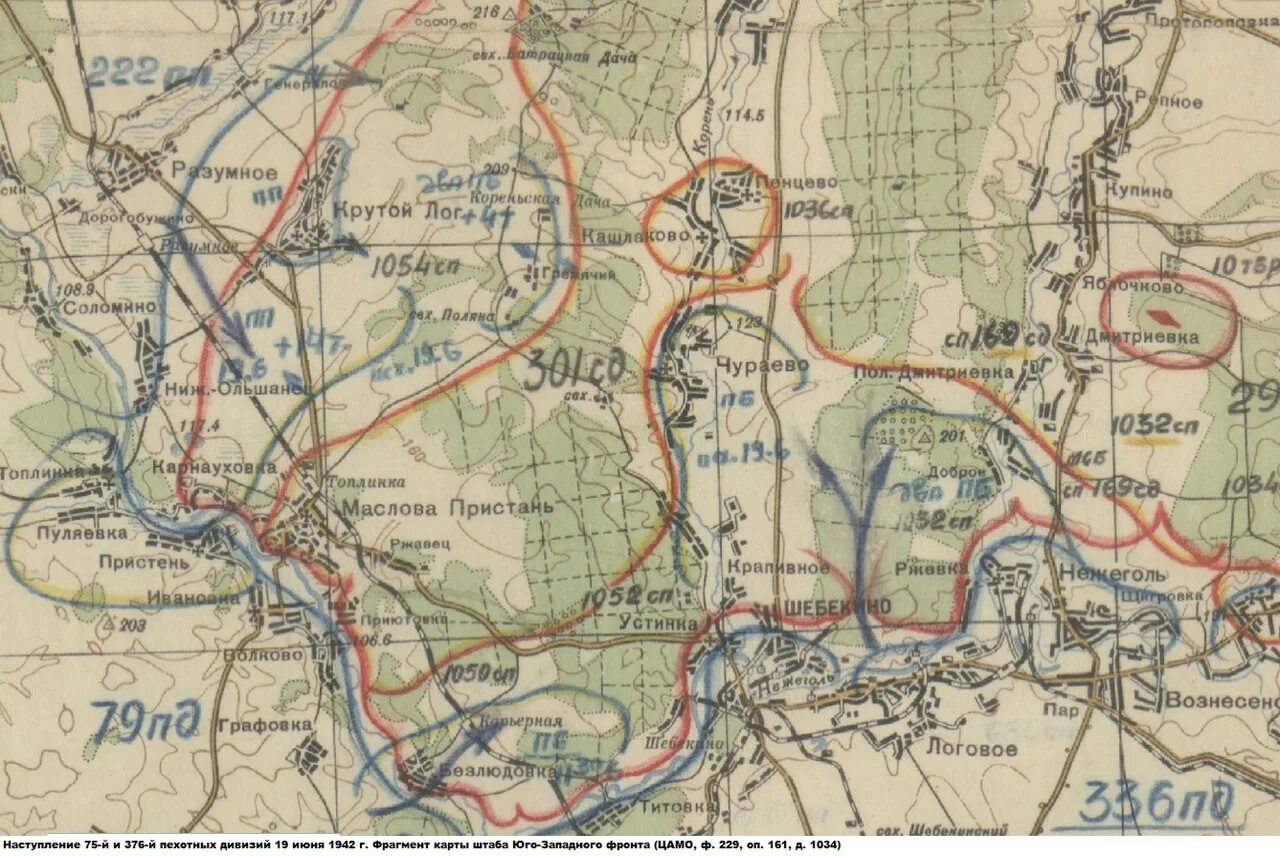 Ката лог. Маслова пристань карта. бои у молодой туд 290 сп белов июнь 1942. 40 армия июнь 1942. военная карта крутой лог.