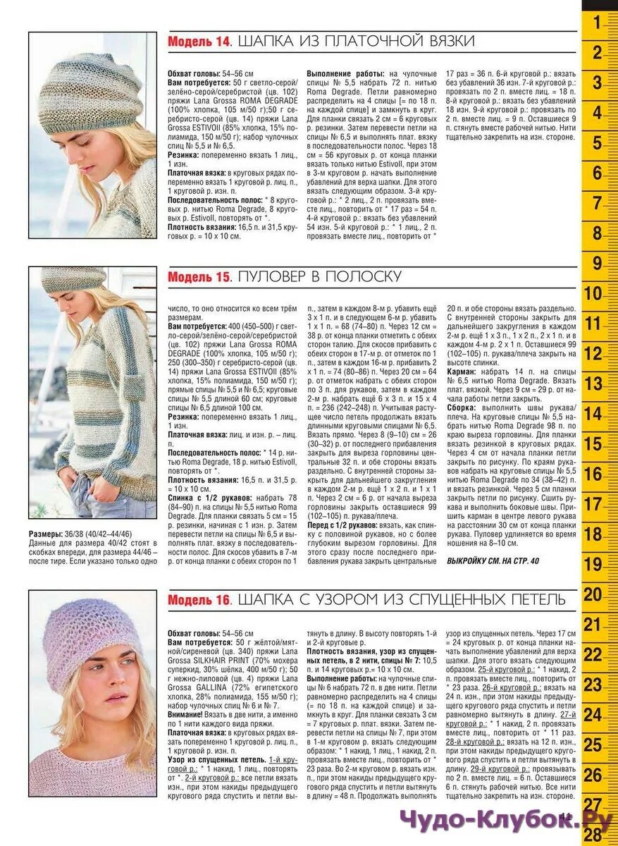 Как связать шапку на 4 спицах