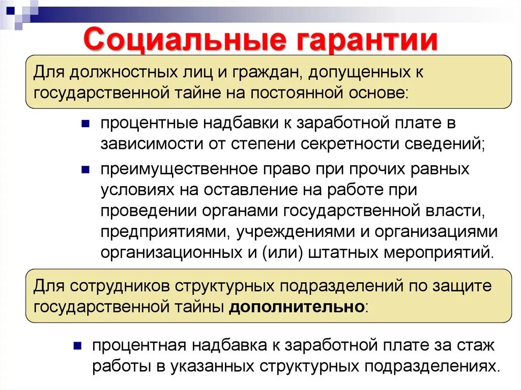 Социальные гарантии гражданина рф