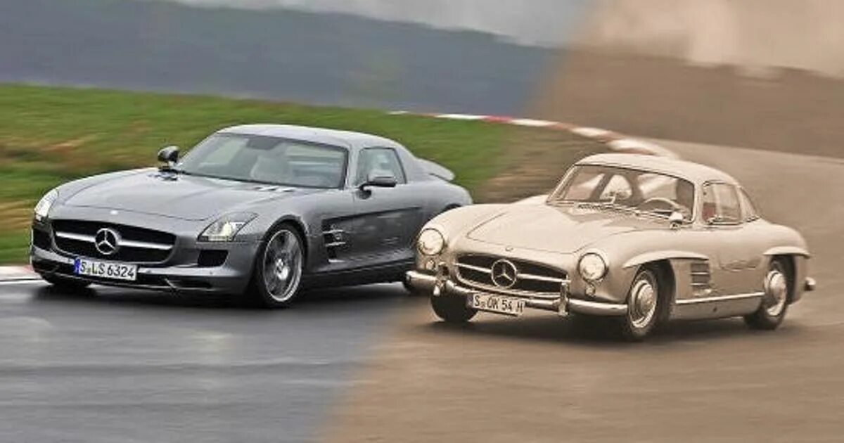 SLS Mercedes старый. Mercedes SLS 250 1970. Mercedes AMG старый. Легендарные серийные машины. Old vs new