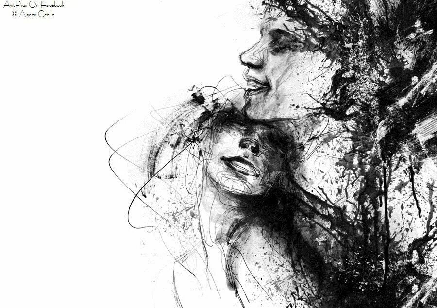 Психология арт. Романтичные рисунки карандашом. Чувства иллюстрация. Эстетичные рисунки. Рисуя чувства.