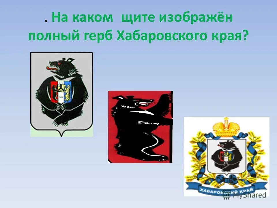 герб хабаровского края в центре щита