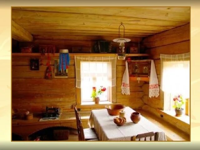 интерьеры домов в рустикальном стиле. деревянный интерьер. обставленная рядом красивых изб широкая улица вела. этнографический музей "горница". деревенский домик интерьер.