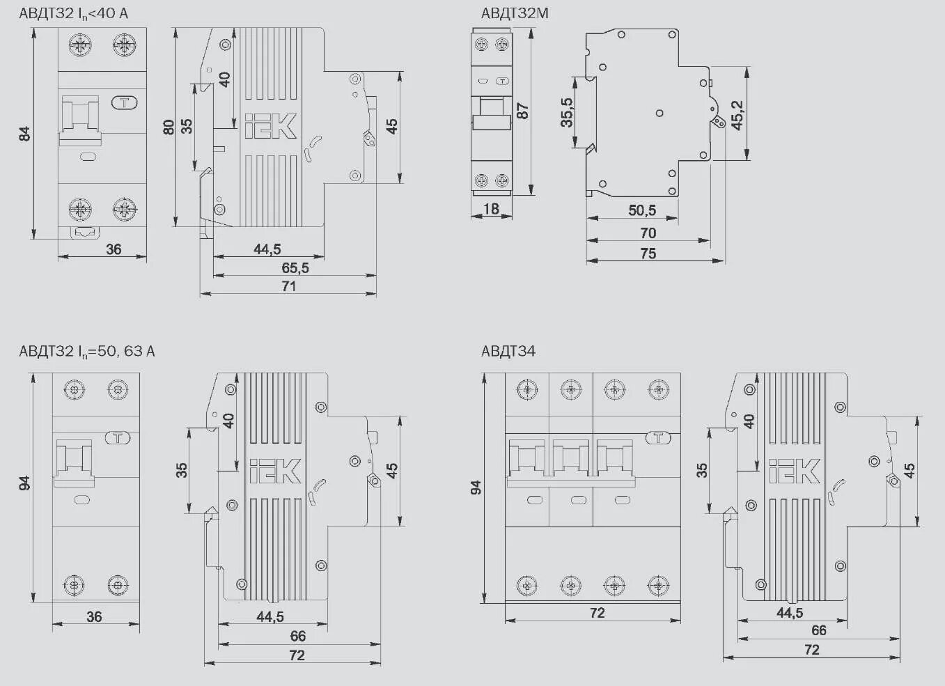 Выключатель автоматический авдт 32 16а. Выключатель автоматический АВДТ-32 М. АВДТ-34м 3р схема. АВДТ-34 3р чертеж. Размер автомата АВДТ 16а.