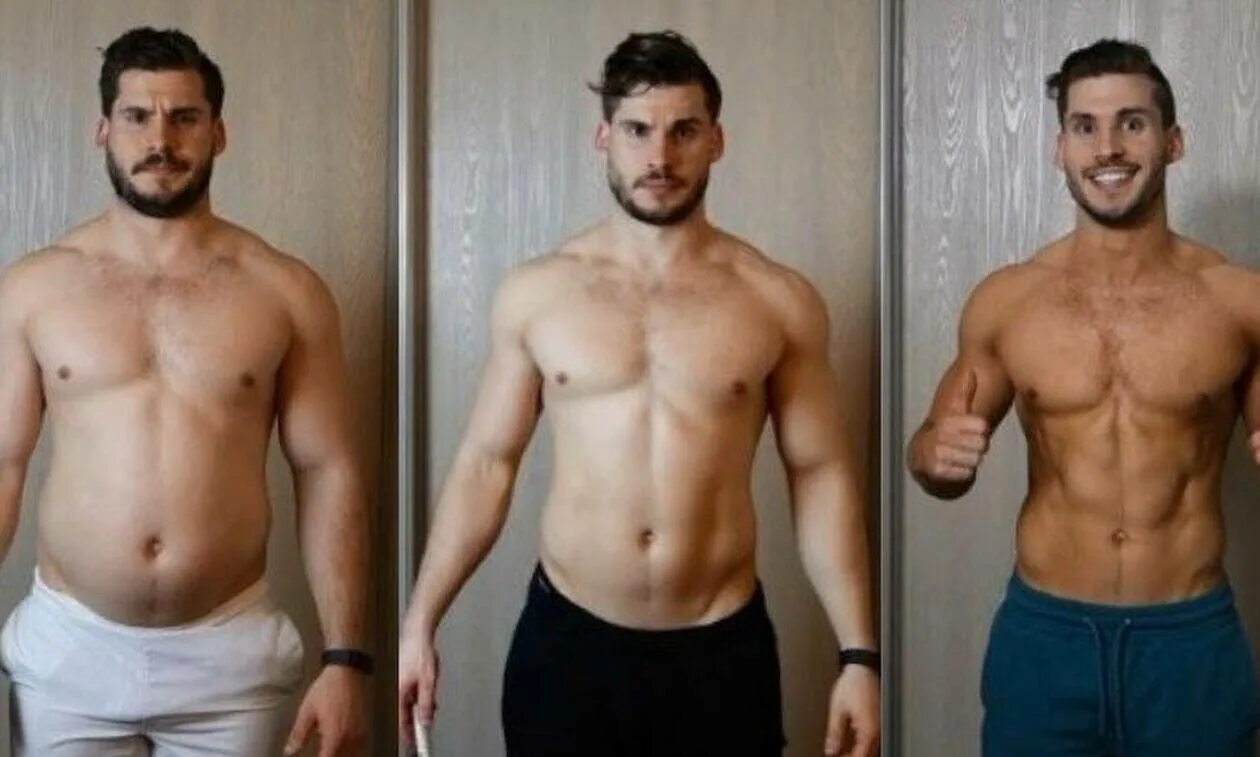 Трансформация тела. Мужская трансформация. Похудение трансформация. До и после похудения мужчины.
