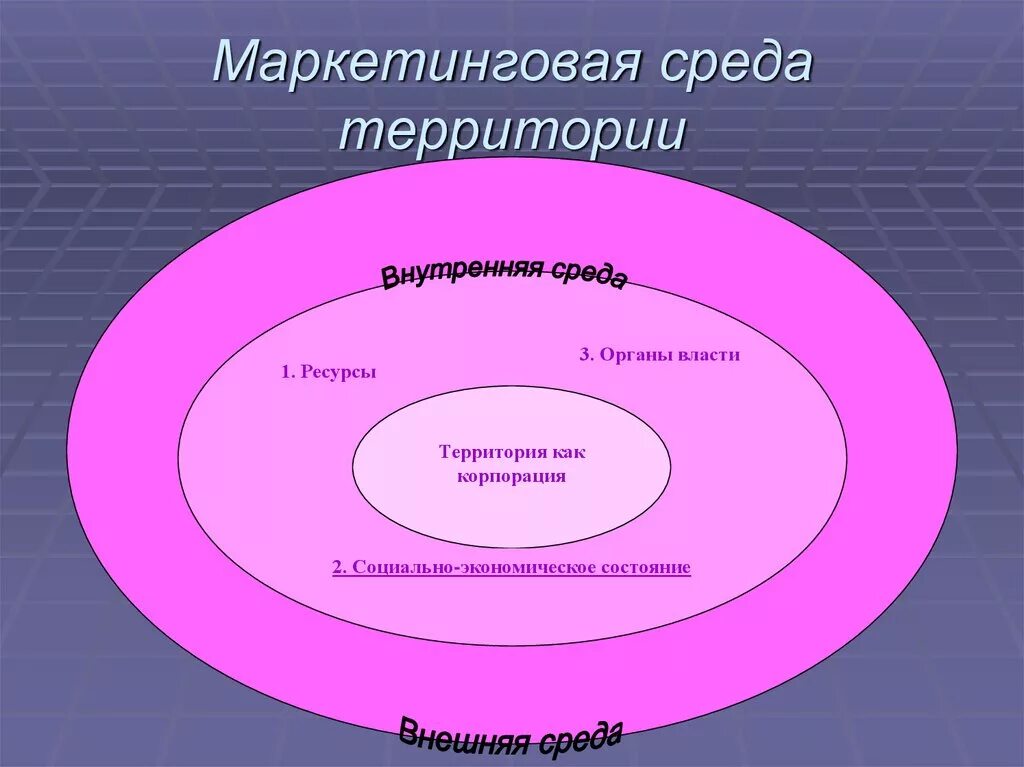 Уровни социального окружения. Макросреда маркетинга территории это -. Внешняя маркетинговая среда территории. Внешняя микросреда территории. Внутренняя маркетинговая среда организации.