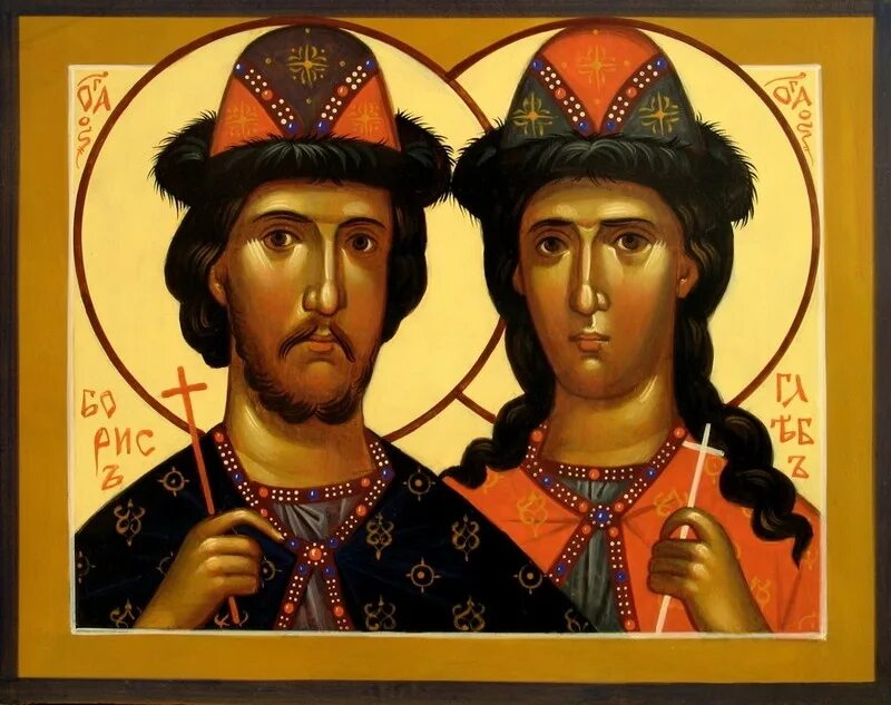 Икона благоверных князей Бориса и Глеба.