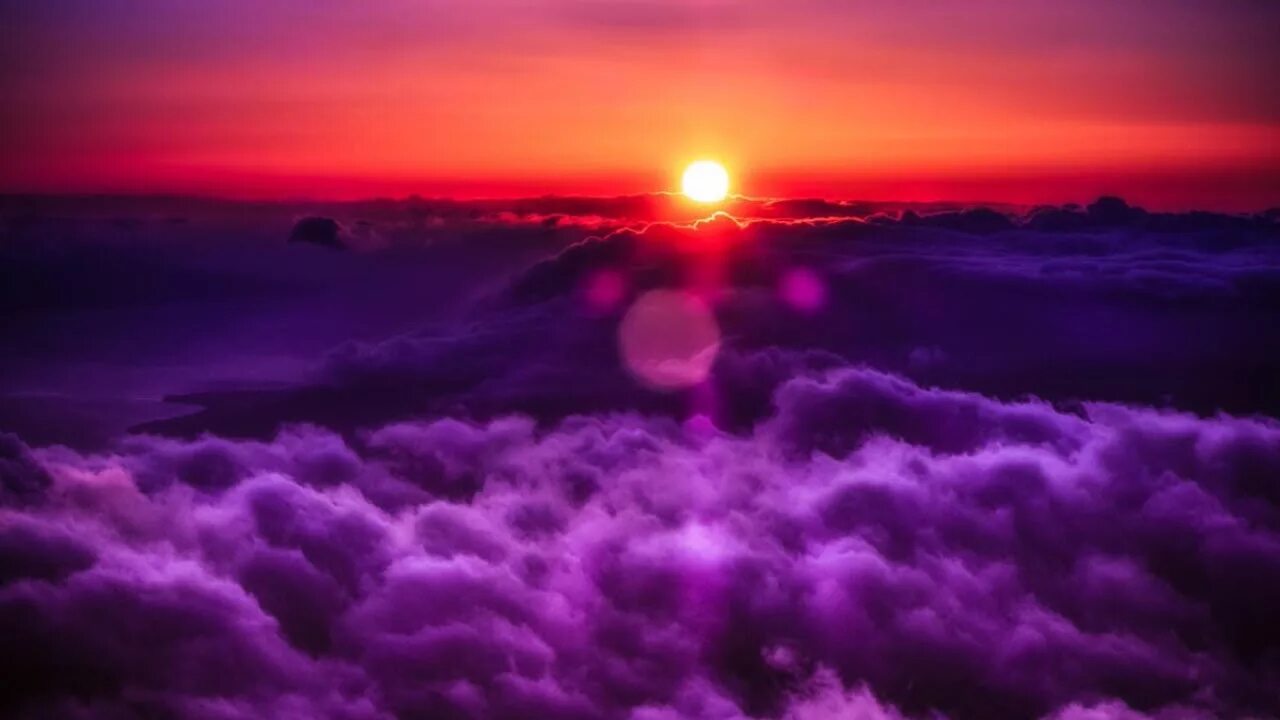 Розовый закат в городе. Розовое солнце. Закат. Красивое небо. Вишневый закат.