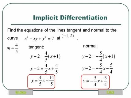 Implicit functions