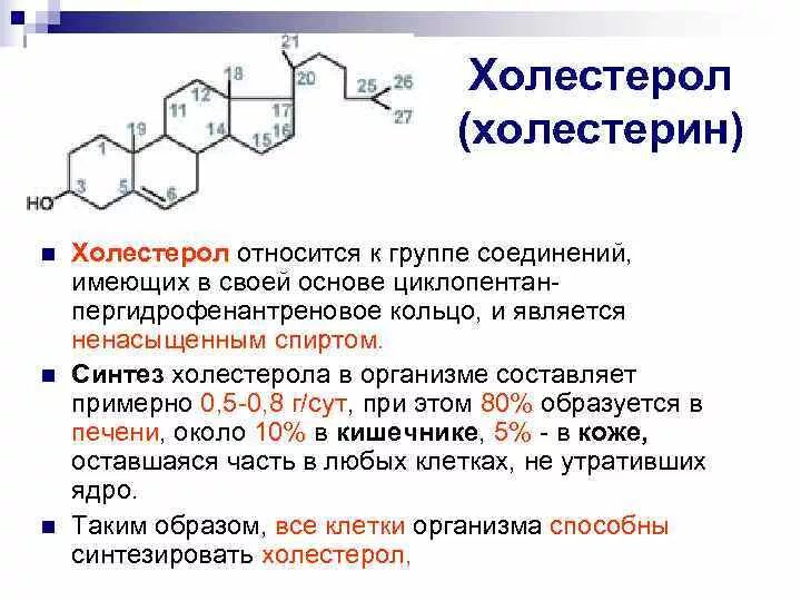 Холестерин относится к