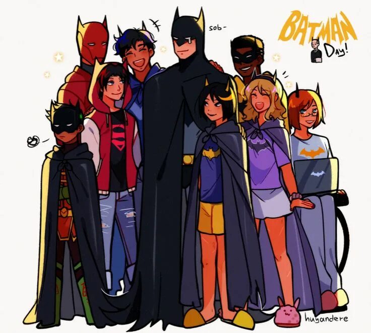 Batfam. DC Family. Bat Family. Super Family Marvel.