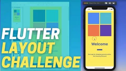 Flutter Layout Challenge Simple Layout Using Column Row Text ...