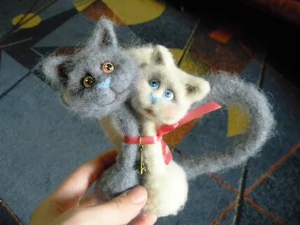 Игрушки из шерсти кота