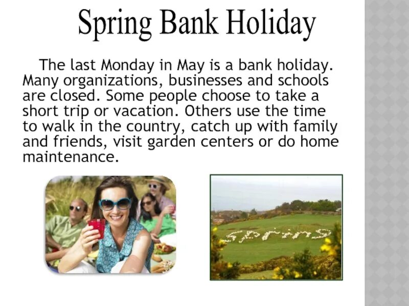 Spring bank holiday. Spring bank holiday в великобритании. Bank holiday monday. English picnics презентация. Uk bank holidays.