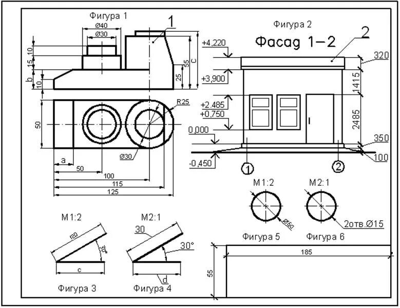 Размер на полке в autocad - Гранд Проект Декор.ру