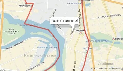 Печатники на карте