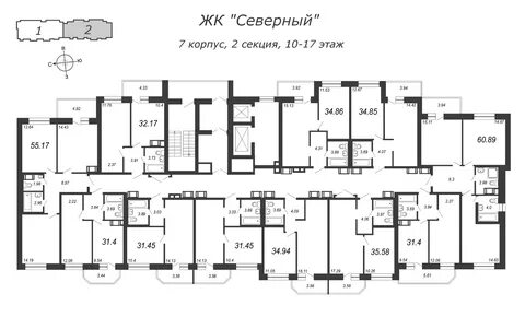 Квартира в жк северный
