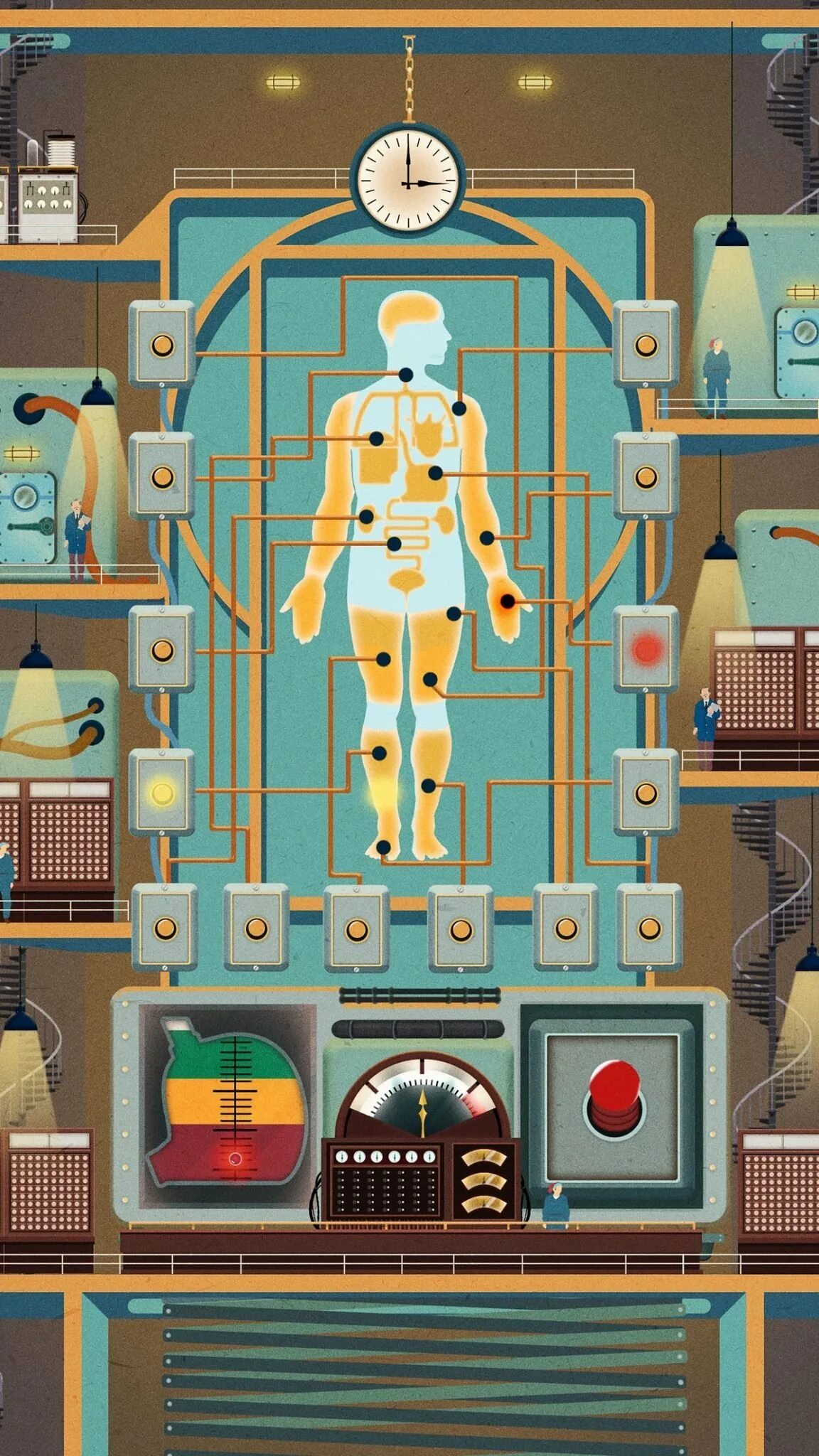 Человека через андроид. Homo machina. игра про организм человека. игра человеческое тело.