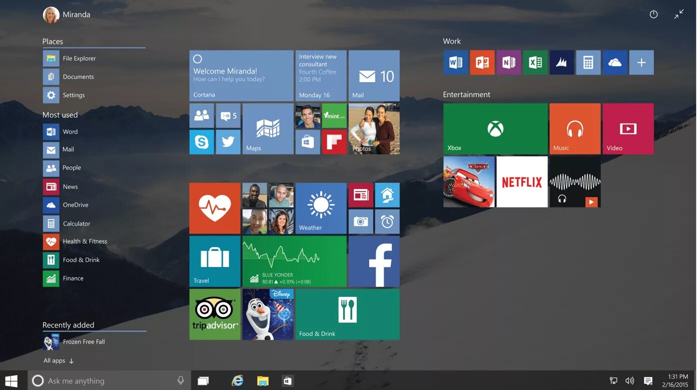 ОС Windows 10. ОС виндовс 10. Windows 10 Интерфейс. Операционная система Windows 10 Home