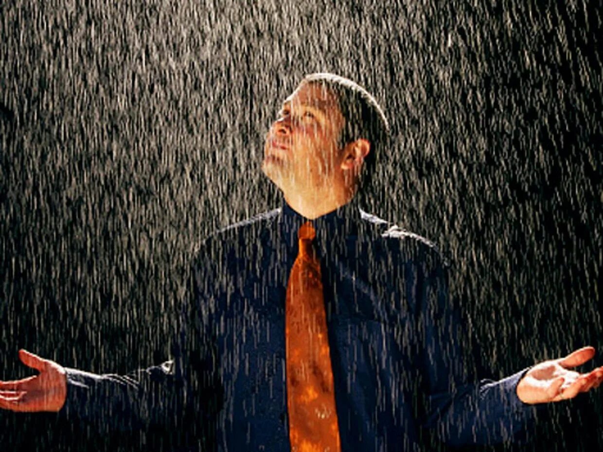 Drinking in the rain