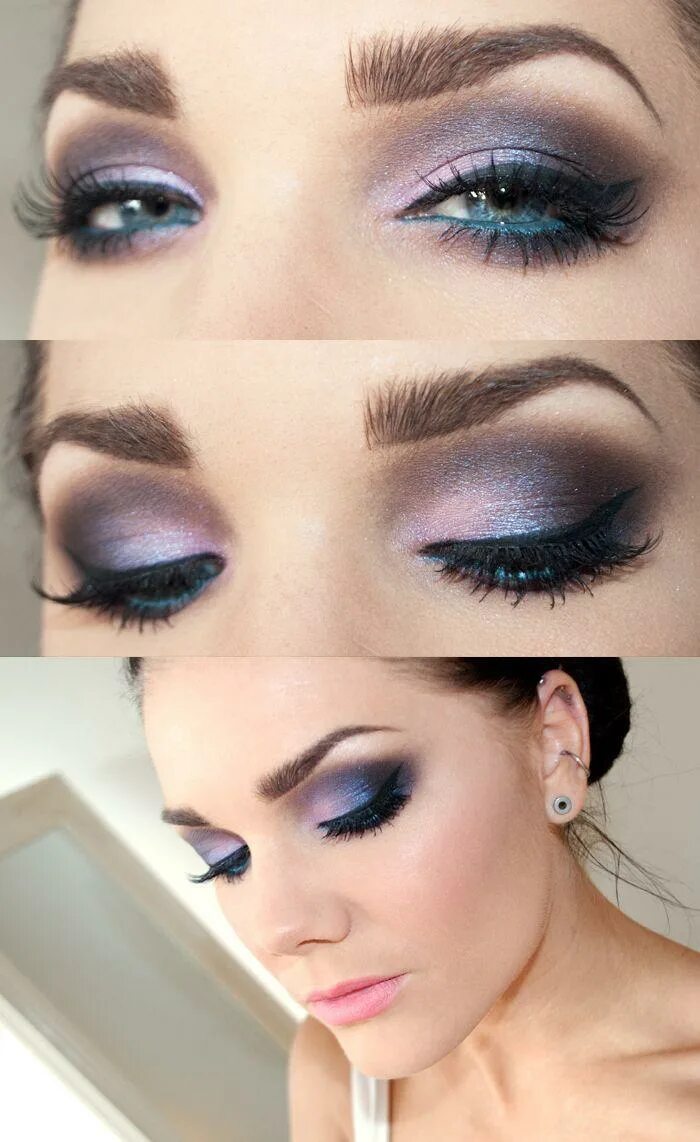 Макияж для глубоко посаженных голубых глаз Pin by Anna on War paint for birds Party eye makeup, Eye make up, Beautiful make