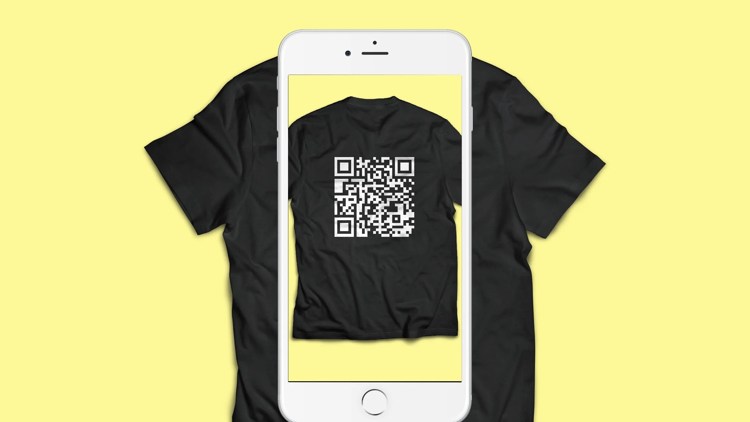 Qr код камера айфон. QR. Футболка QR-код. Жёлтая футболка с QR кодом. Tee Shirt with QR code.