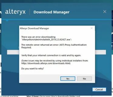 Error downloading