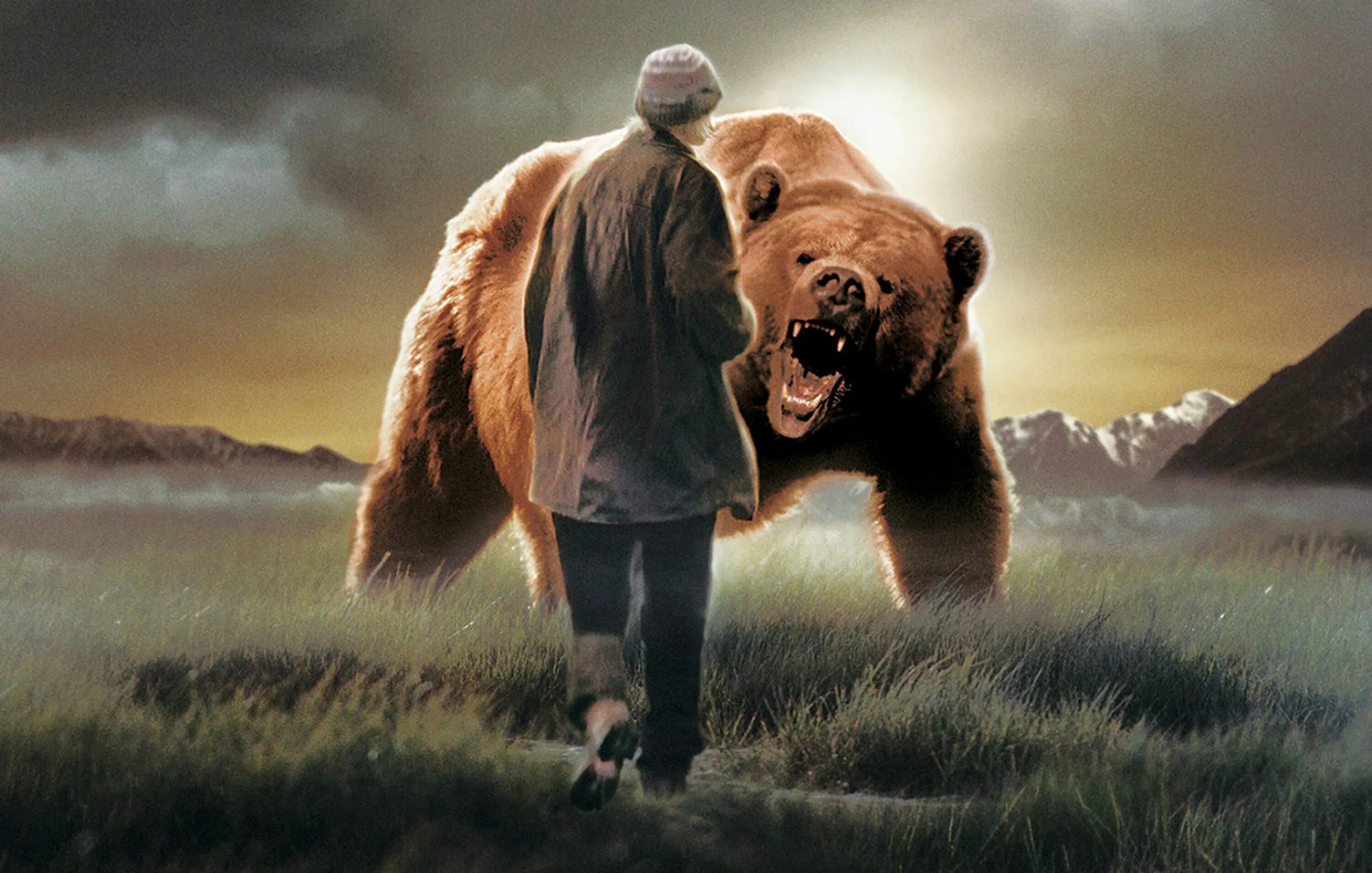 He can t bear. Грозный медведь Гризли.