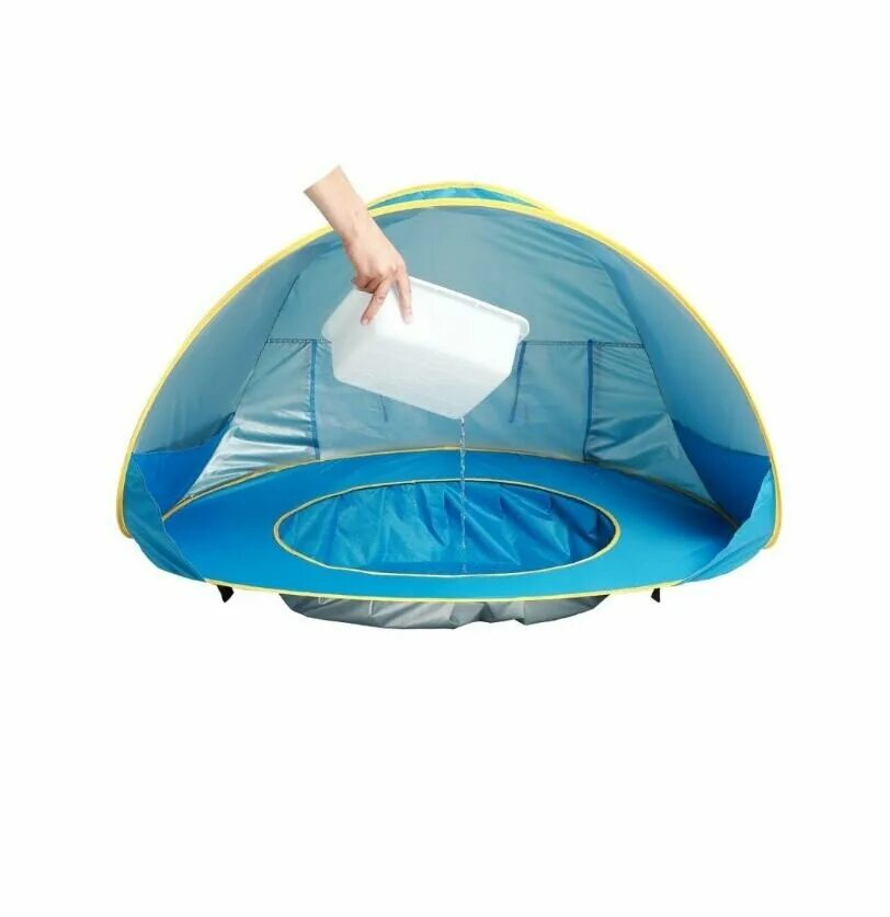 Палатка с бассейном и тоннелем. Детская палатка бассейн. Детская палатка бассейн. Бассейн для детей с защитой от солнца. Детская пляжная палатка.