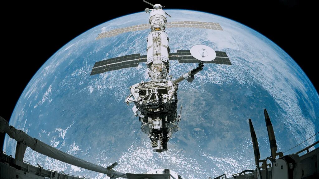 Mir space station dining table