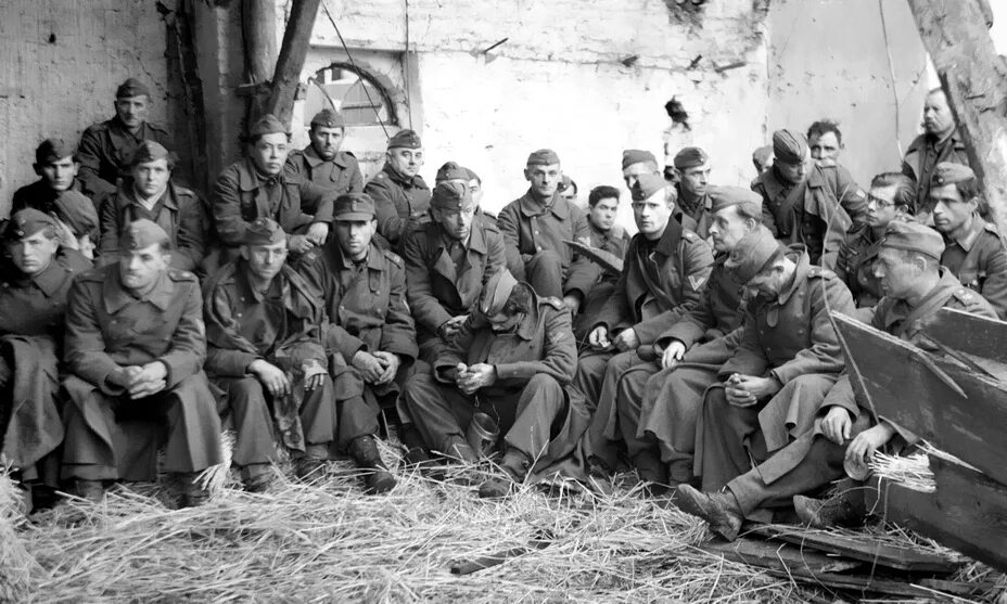 Вальхерен 1944. Немецкие военнопленные. Помощь военнопленным