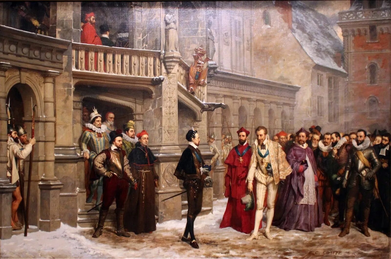 Невинное искушение для герцога. Пьер-шарль конт (pierre-charles comte; 1823-1895). художник пьер-шарль конт.. убийство герцога де гиза. генрих де гиз убийство.