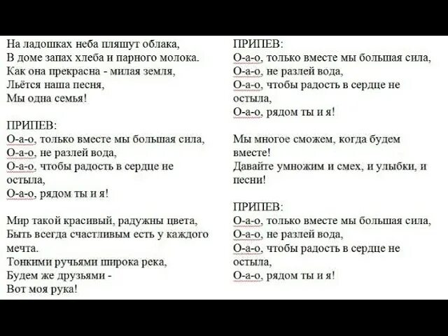 Песня мы разной породы. Текст песни мы вместе. Песня мы вместе текст. Текст песни ОАО только вместе мы большая сила.