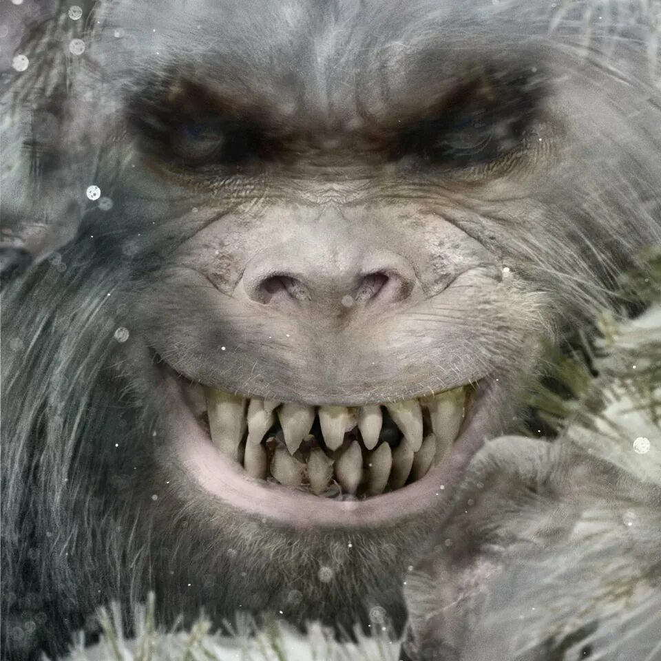 Йети снежный человек. Бигфут йети. Йети монстр. Сасквоч. 3d модель йети.