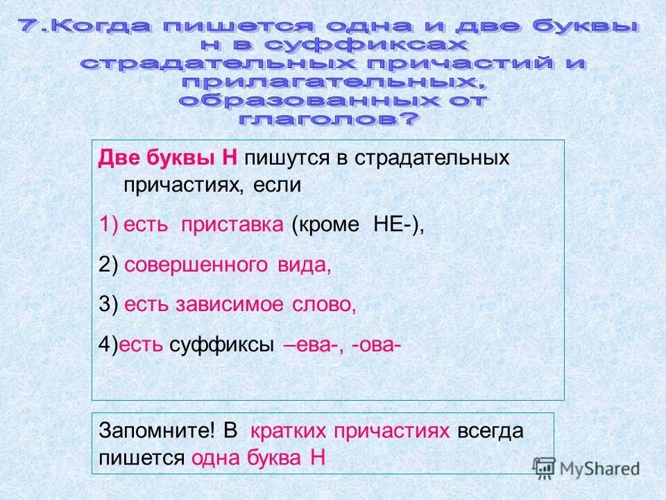 Глаголы на букву и с приставками