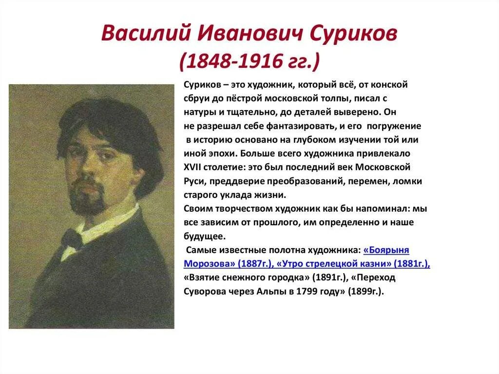 Суриков 175 лет. Суриков художник биография. Суриков годы жизни