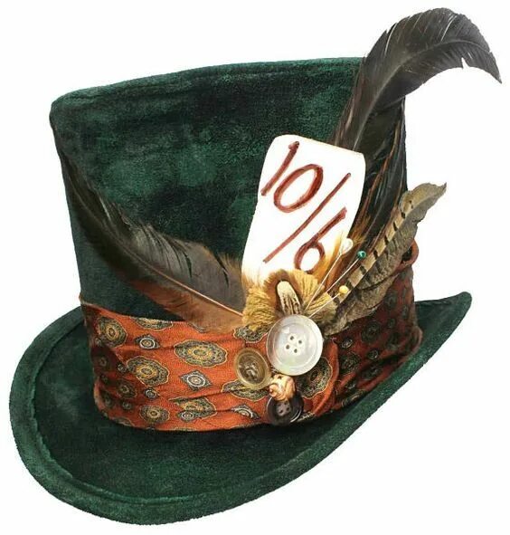 Hat sie auch hat sie auch. Шляпа Шляпника из Алисы. Алиса в стране чудес шляпа Шляпника. Безумный Шляпник шляпа 10/6. Шляпа Шляпника для детей.
